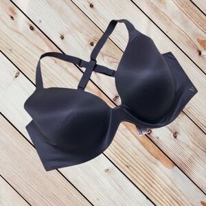 Victorias Secret 38DD purple shade lined semi demi bra